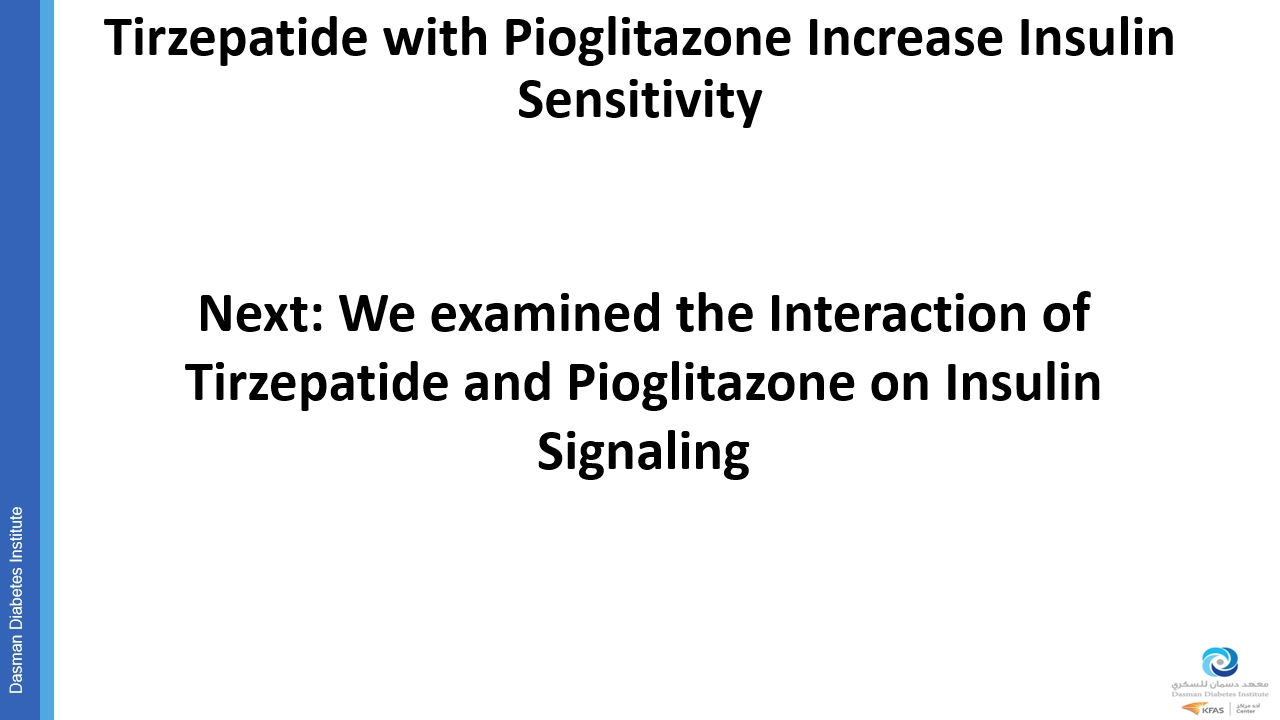 tirzepatide insulin sensitivity Media Centre
